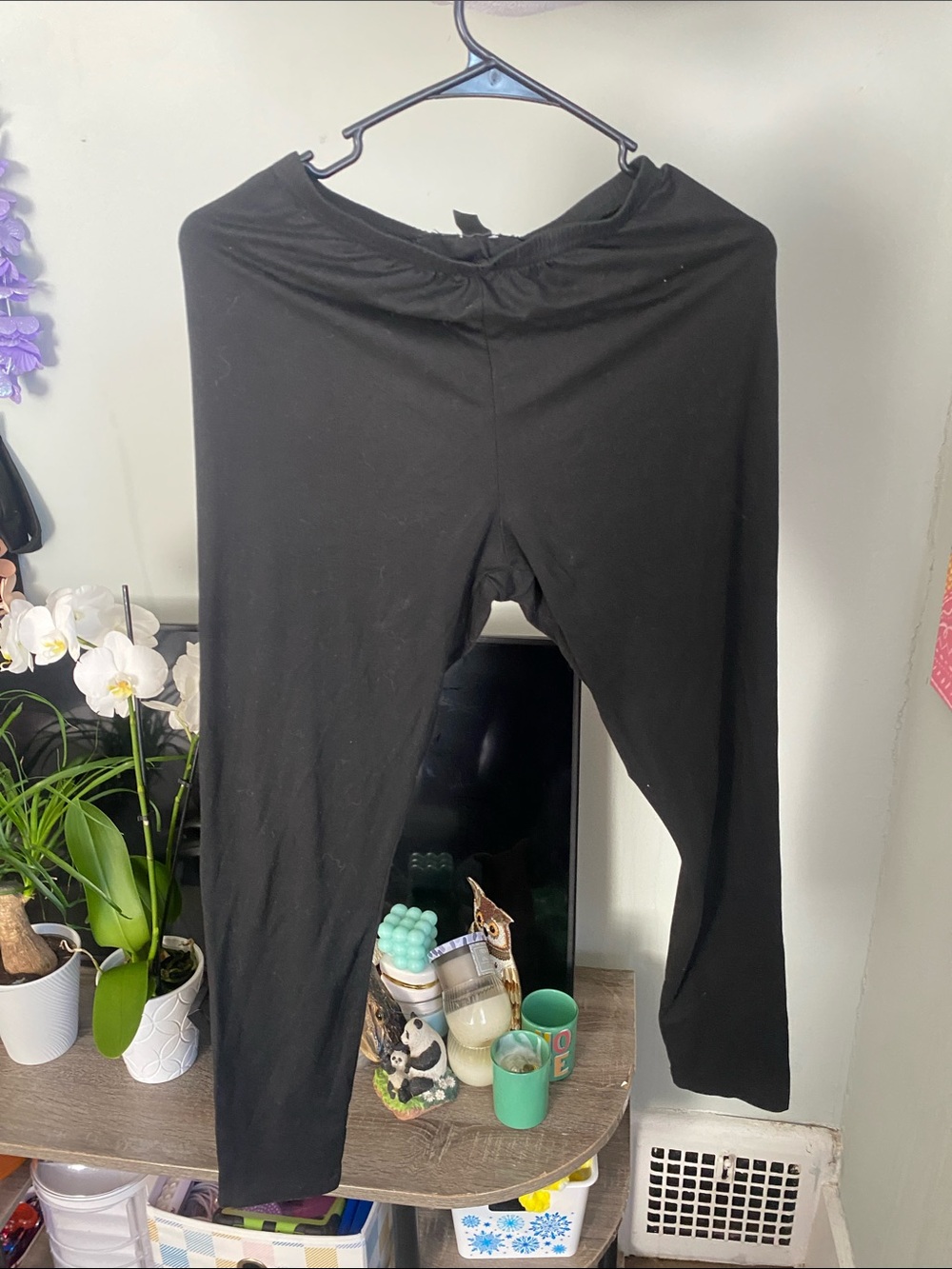 SHEIN Black Stretch Leggings